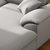 A家家具 布艺沙发现代简约组合大小户型可拆洗沙发组合 DB1558(浅灰色 三人位+左贵妃位)第4张高清大图