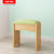 一米色彩 实木化妆凳北欧梳妆小凳子家用板凳卧室妆凳简约椅子(深灰色布艺凳面 小方凳)第2张高清大图