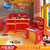 迪士尼(Disney)儿童书桌椅套装软塑料环保卡通男孩赛车总动员红色(红色 汽车总动员系列)第5张高清大图