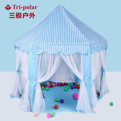六角帐篷城堡玩具波波球海洋球池室内公主游戏屋儿童帐篷游戏屋tp2314(粉红色)