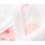 Emimi 爱米米 日本制造新生儿纯棉和尚服短款内衣2件套 0-3个月(新生儿（0-3个月） 粉小兔粉条纹)第3张高清大图