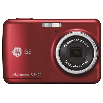 通用（GE）C1433数码相机（酒红色）