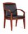 宏图景时斜扶手办公椅会议椅HTJS-Y012(红棕色 实木)第2张高清大图