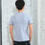 短袖t恤男士v领韩版潮流学生夏季青少年衣服修身2017新款半袖丅土(灰色 XXXL)第3张高清大图