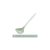 家用小麦秆塑料大号汤勺简约素色长柄稀饭勺多用途厨房餐具汤勺(浅豆绿（大号）)第6张高清大图