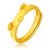 周大福珠宝首饰十二生肖猪足金黄金戒指计价F187617 工费68 约3.85g第4张高清大图