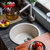 科恩纳石英石水槽单槽花岗岩水槽厨房洗菜盆洗碗池小圆槽(D460古田麦裸槽套餐)第4张高清大图