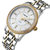 瑞士品牌手表卡芬妮全自动机械手表镶钻双日历情侣礼品腕表(钢色白面男 钢带)第2张高清大图