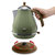 德龙（Delonghi）  电热水壶KBO2001  食品级304不锈钢 不锈钢壶身 橄榄绿 1.7L第2张高清大图
