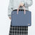 BUBM 电脑包手提女可爱14英寸联想笔记本包斜跨苹果小米单肩包(粉蓝色 14英寸)第3张高清大图