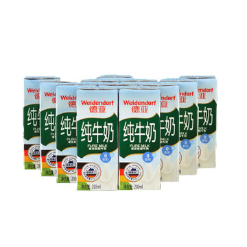 德亚牛奶 德国进口纯牛低脂牛奶健身早餐奶脱脂牛奶整箱零脂肪200ml12盒(脱脂200ml*12盒)