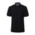 男士时尚贴布绣花休闲短袖POLO衫 T332036(黑色 L)第2张高清大图