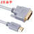 JH晶华灰色HDMI转DVI线电脑带音频高清线显示器HDMI线连接线转换线1.5米3米5米10米电脑电视连接线(灰色 5米)第2张高清大图
