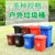 分类大号垃圾桶干湿可回收户外室外环卫拉圾筒商用餐饮 50升加厚无轮四色任选JMQ-1008第4张高清大图