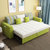 古宜 沙发床可折叠小户型现代多功能2.2米储物三人实木布艺可拆洗(2.2米三人位)第2张高清大图