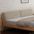 恒兴达 白橡木全实木床北欧日式床白橡木软靠双人床卧室家具实木床(1.5*2米胡桃色 床+床垫)第4张高清大图