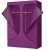 带拉链双开布衣柜HBY145P-1(紫色)第4张高清大图