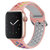 新款适用于苹果watch运动手表表带双色硅胶透气38/40/41/42/44/45通用表带(粉＋七彩 38/40/41MM通用)第3张高清大图