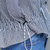 VEGININA 新款条纹女长袖蝙蝠衬衣潮 9964(图片色 XL)第5张高清大图