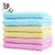 知心毛巾(1条装)竹纤维洗脸面巾柔软吸水成人毛巾7067(淡蓝色)第4张高清大图