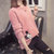 女式时尚针织毛衣9487(粉红色 均码)第2张高清大图