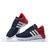 adidas/阿迪达斯 男女 NEO网面透气轻巧跑步鞋运动鞋(深蓝红 44)第2张高清大图