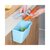 厨房可挂式垃圾桶 家用壁挂式塑料收纳桶 创意橱柜悬挂式垃圾桶(蓝 色)第2张高清大图