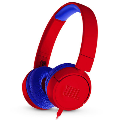 JBL JR300 学习耳机 儿童耳机 头戴式低分贝学生耳机  红色