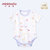 小米米minimoto新生儿婴儿棉护肚衣婴儿包屁衣短袖爬服(匹印花（蘑菇） 66cm（6-9个月）)第4张高清大图