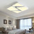 阿丹娜 LED长方形现代简约几何吸顶客厅卧室灯具(默认 白色96*65三色84W)第4张高清大图