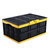 车载折叠收纳箱储物箱 家用车载多功能后备箱车用置物箱整理箱(黑黄色（30L） 版本)第3张高清大图