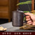 紫砂杯男士大容量泡茶杯办公室家用陶瓷喝茶杯子带盖马克杯喝水杯(款式2（荷花）)第3张高清大图