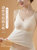 猫人内衣女带胸垫美背打底聚拢小胸蕾丝性感文胸罩薄吊带背心外穿(【泡泡蕾丝-吊带款】象牙白+象牙白 XL)第4张高清大图