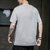 卡郎琪 潮牌男士短袖t恤夏季2020新款韩版潮流半袖体恤帅气男装大码衣服 KXP-T219(灰色 XL)第5张高清大图