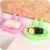 肥皂盒海绵沥水架可爱卡通塑料杂物置物架卫生间创意皂托香皂盒(颜色随机)第3张高清大图