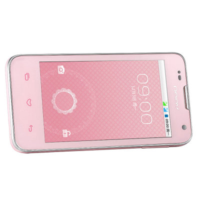 朵唯 D300 3G手机（蜜语粉）TD-SCDMA/GSM 双卡双待