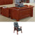 卡里鳄KLE—HSF457办公桌椅1米8每套带大小附柜第6张高清大图