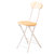 豫见美农 凳子靠背简约家用餐椅经济型时尚椅子休闲创意单人简易餐厅小椅子(A款黄橡木+白架)第5张高清大图
