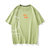 短袖t恤男2021夏季新款潮牌潮流网红半袖体恤上衣服JH9901(绿色 XL)第4张高清大图
