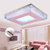 雷士照明 led吸顶灯方形客厅卧室水晶灯现代简约灯具EVX9007(72W)第3张高清大图