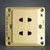 西门子开关插座面板远景系列双联10A二级插座（金棕色）第4张高清大图