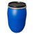 120升大口塑料法兰桶盛水120公斤 大容量储水桶化工桶包装桶可装水240斤耐震耐摔耐酸碱(蓝色)第3张高清大图
