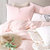 茉菲家纺 简约亚麻床品三件套四件套 床单被套枕袋1.2米1.5米1.8米床上用品套件粉色(粉色)第3张高清大图