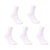 彩诗璐6双装男士休闲运动舒适棉质中筒袜潮流四季(黑色 均码)第2张高清大图
