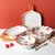 可爱手绘草莓水果碗釉下彩陶瓷盘子沙拉碗创意烤箱烤碗家用花边碗(新款草莓-6寸水果盘送叉子)第5张高清大图