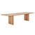 北欧简约家用餐桌椅大小户型全实木书桌 橡木桌子现代长方形工作台(橡木烟熏色200x90x75)第6张高清大图