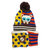 9i9 毛线帽子  宝宝帽子 儿童围巾2件套(深蓝色)第3张高清大图