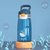 邦达Tritan儿童吸管水杯防漏水男女幼儿园宝宝可爱便携塑料杯 海洋蓝 480ml(海洋蓝 默认版本)第2张高清大图