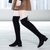 SUNTEK瘦瘦靴子女中筒靴2021新款女鞋子秋冬季中跟短靴粗跟系带尖头女靴(36 LK 6812 黑色短筒)第5张高清大图