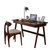 王者佳人 现代北欧实木书桌 电脑桌 家用桌 办公桌 带抽屉写字台(胡桃色单桌1.0米)第5张高清大图